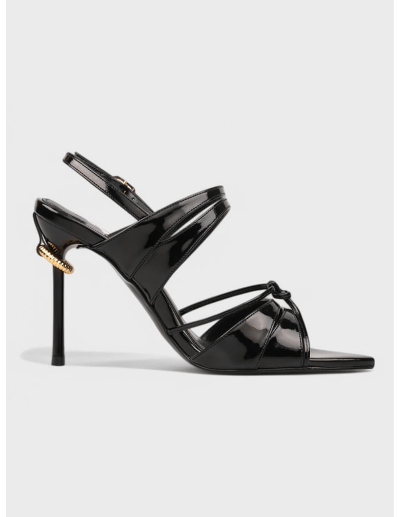 Hardi Özel Tasarım İnce Topuklu Ayakkabı Siyah - KADIN AYAKKABI