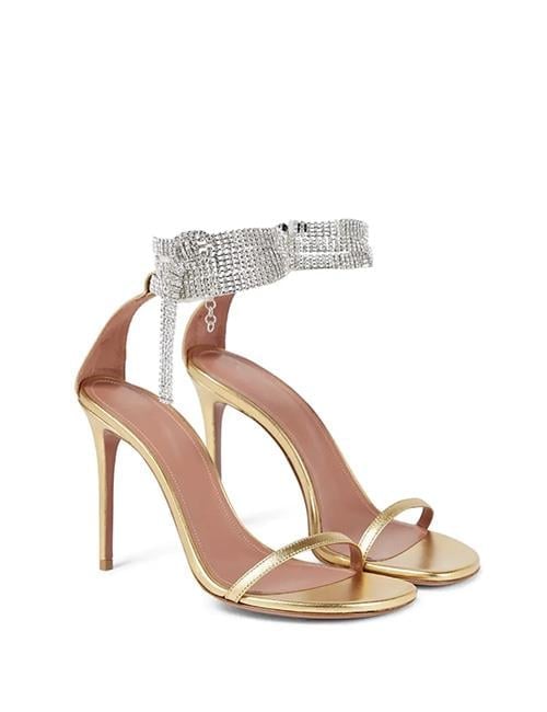 Hollywood Kristal Taşlı Ayakkabı Gold - KADIN AYAKKABI