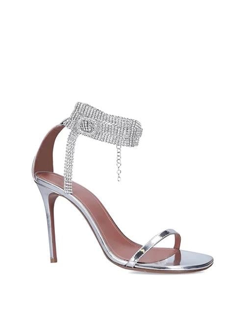 Hollywood Kristal Taşlı Ayakkabı Gümüş - KADIN AYAKKABI