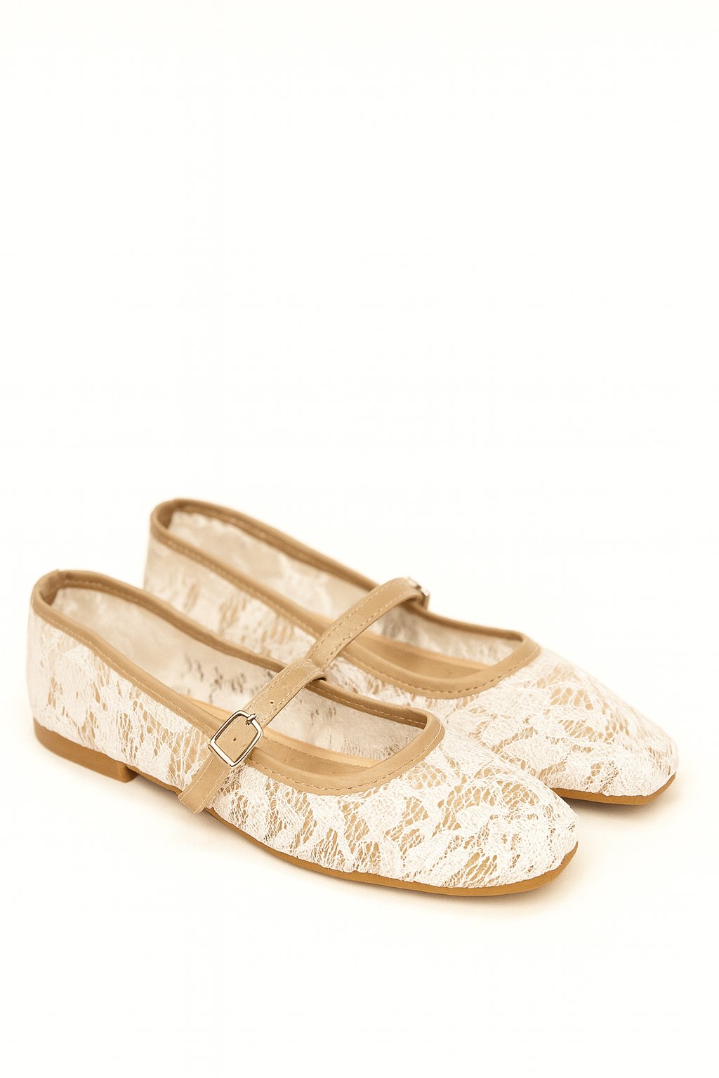 Igne Dantel Babet Beyaz - WOMAN SHOES