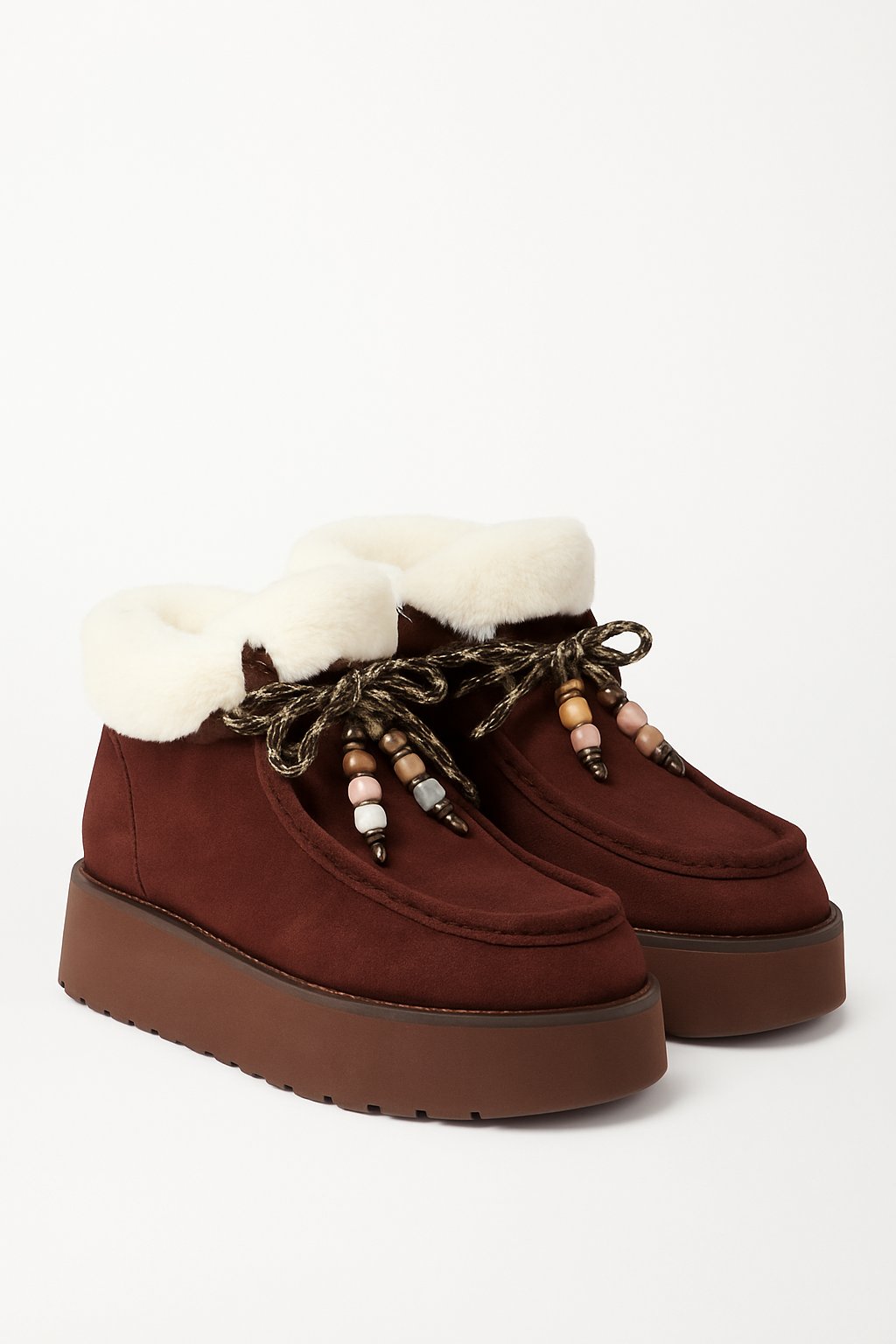 Isabel Bot Kahverengi - Düz Bot