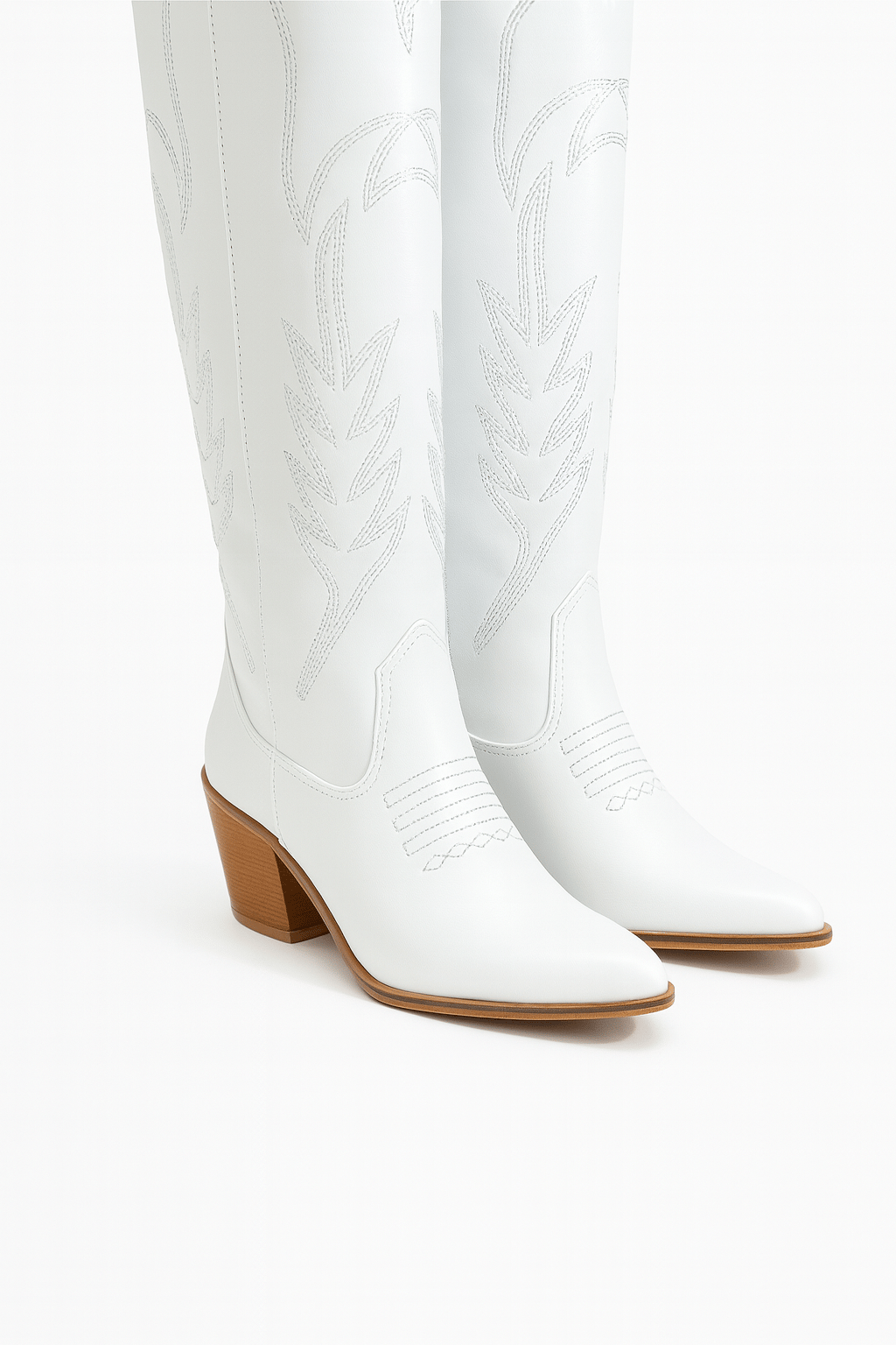 Misty Cowboy Long Boot White - Cowboy Çizme