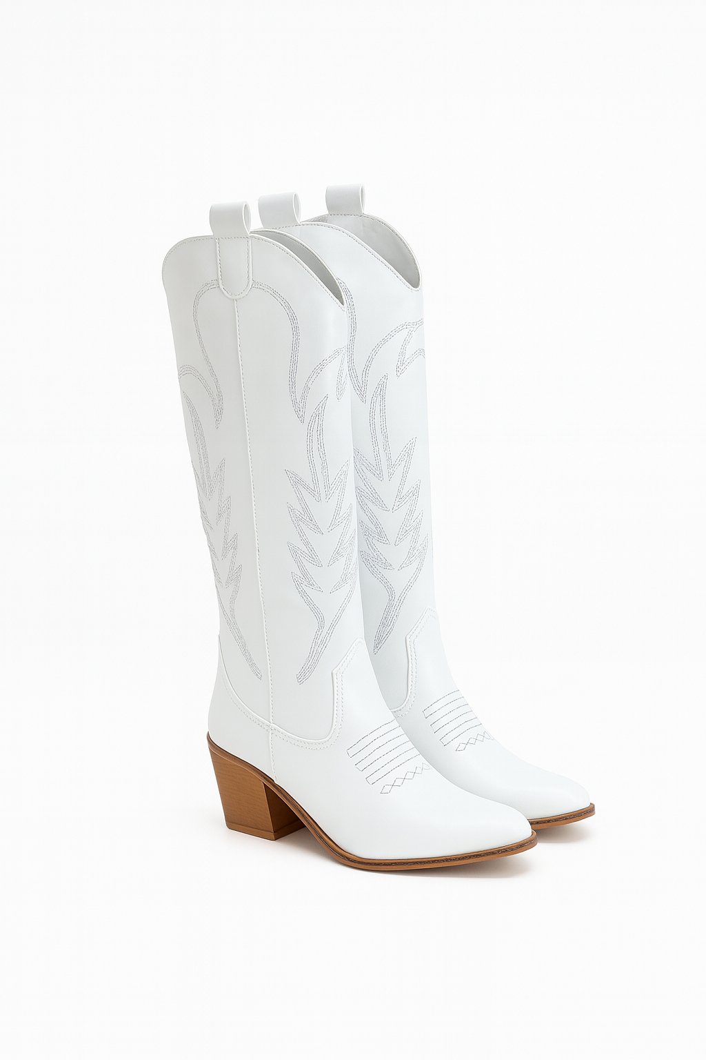 Ives Beyaz Desenli Cowboy Çizme Beyaz - Cowboy Çizme