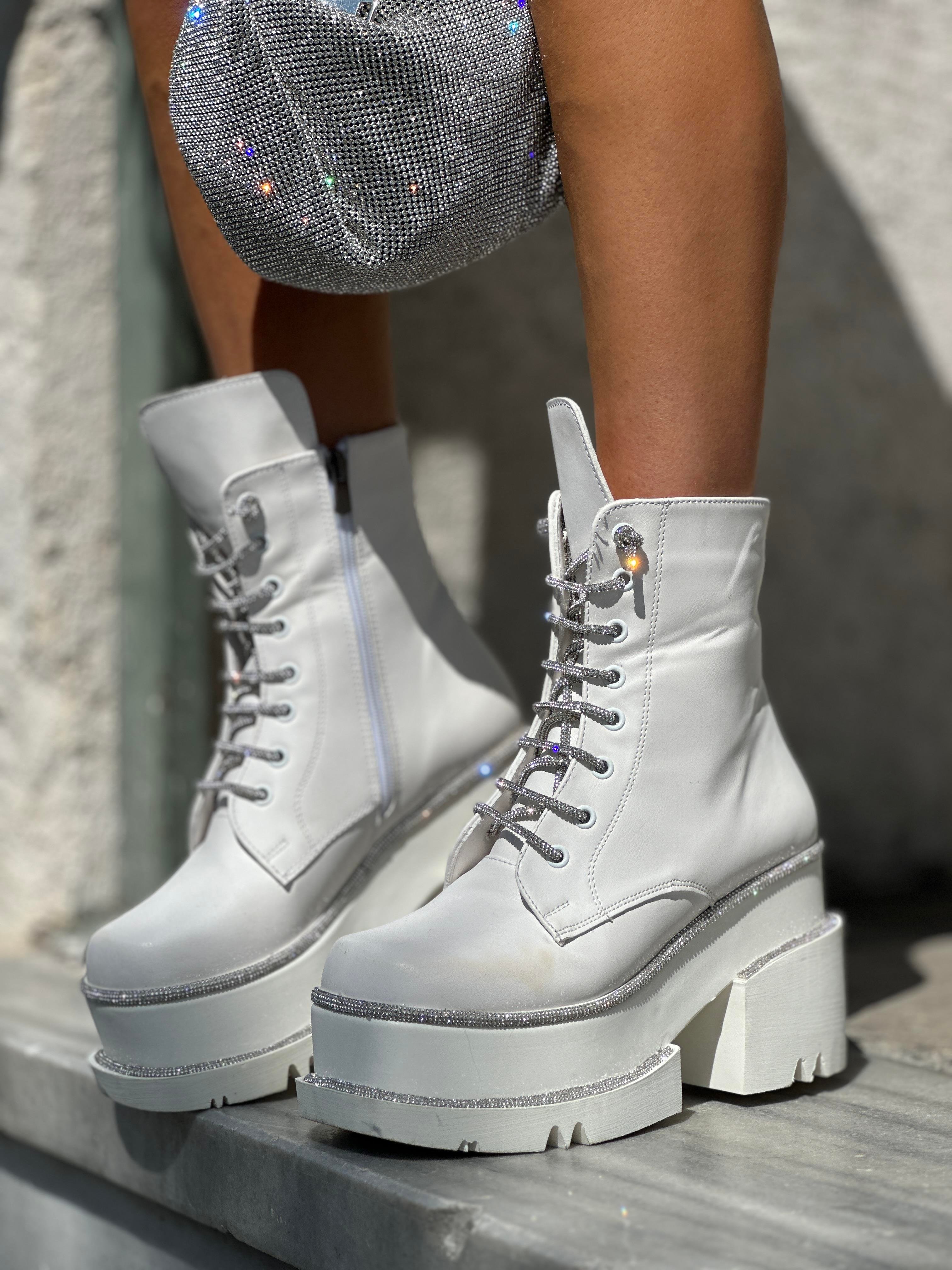 Jerry Özel Tasarım Bot Beyaz - ANKLE BOOTS