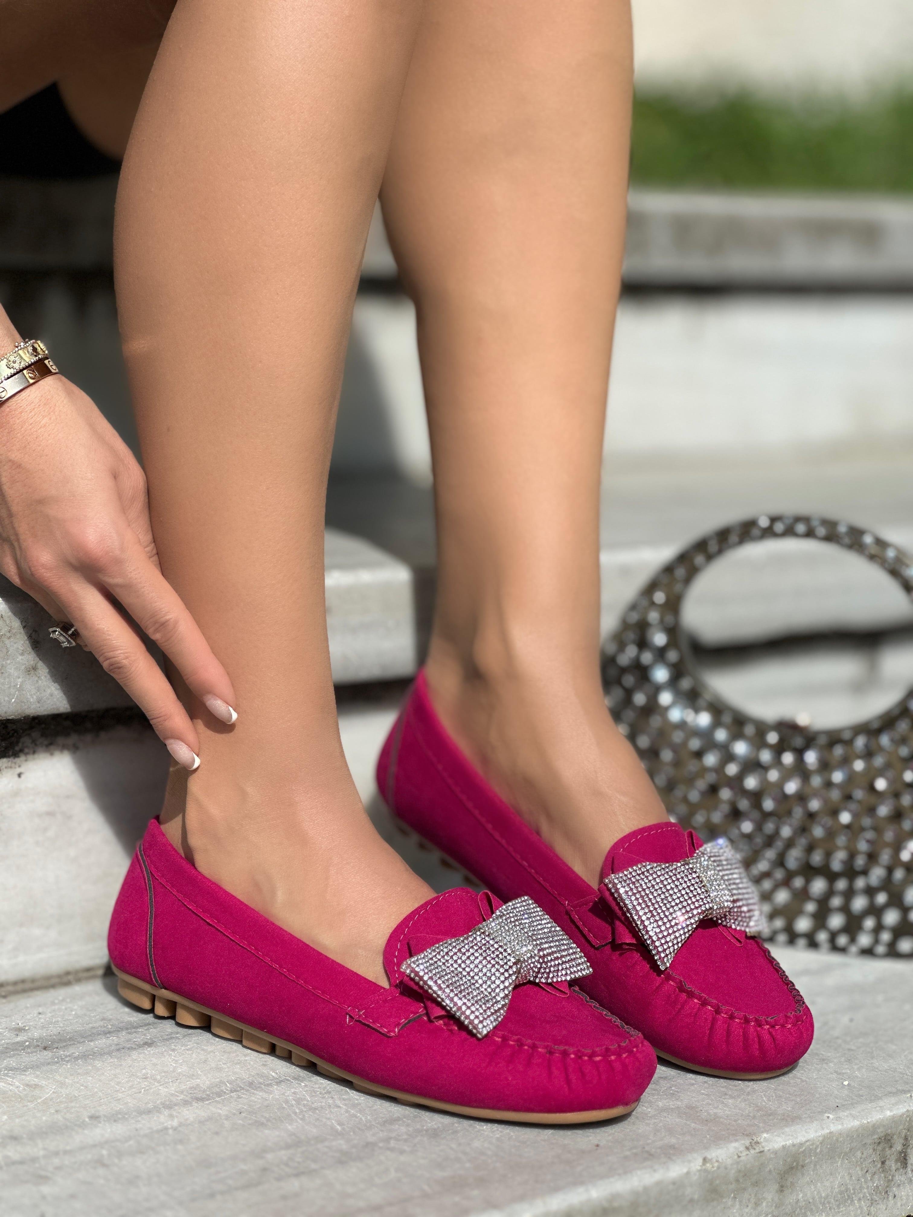 Jixe Süet Babet Pembe - KADIN AYAKKABI