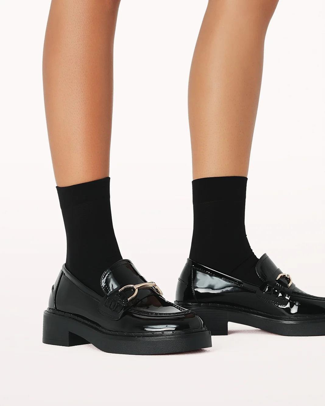 July Rugan Loafer Siyah - KADIN AYAKKABI