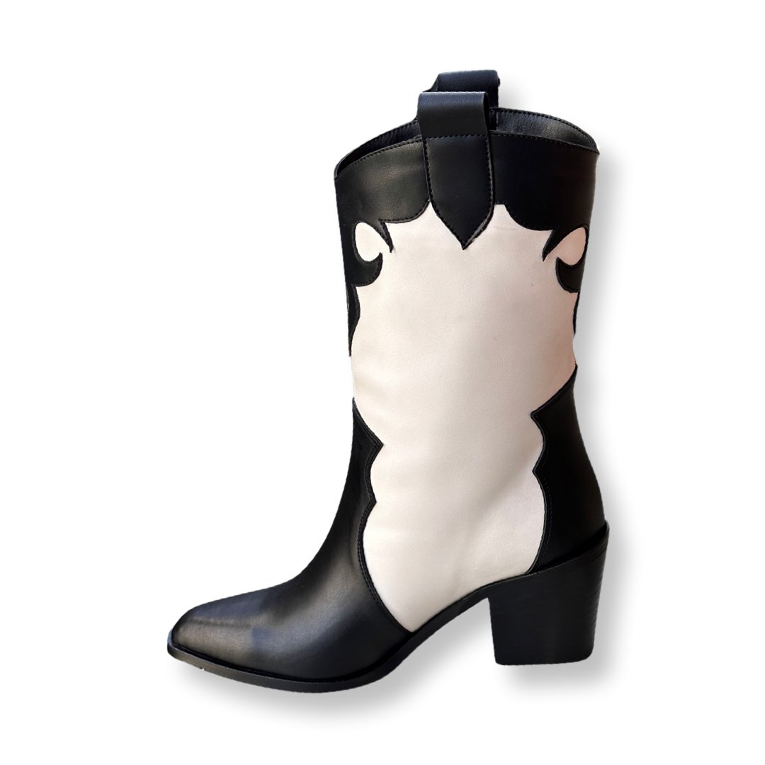 Kinsey Kovboy Bot Beyaz - KADIN AYAKKABI