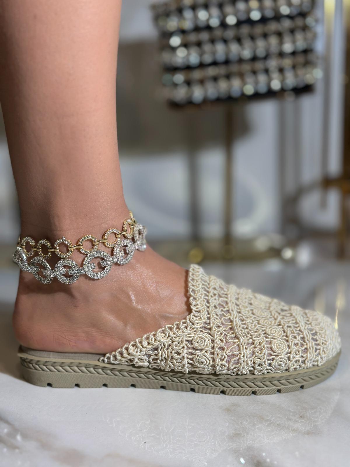 Koase Triko Terlik Bej - KADIN AYAKKABI