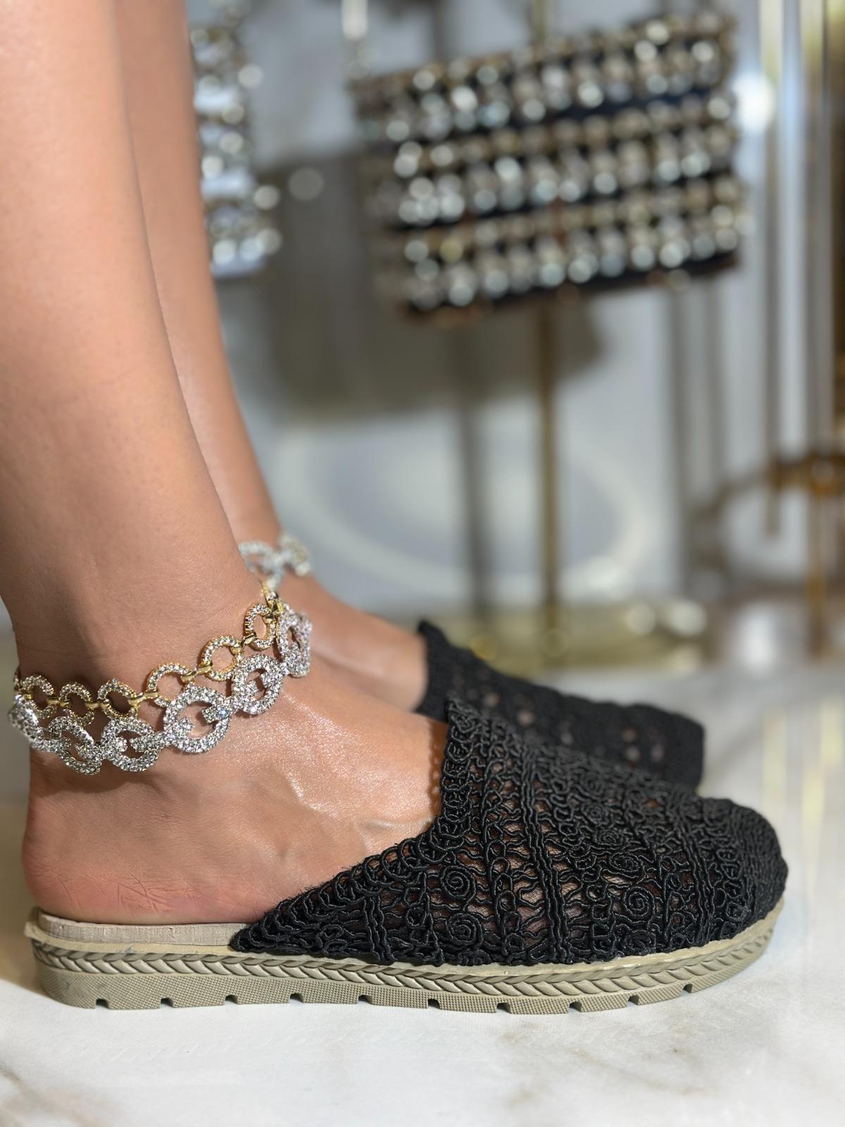 Koase Triko Terlik Siyah - KADIN AYAKKABI