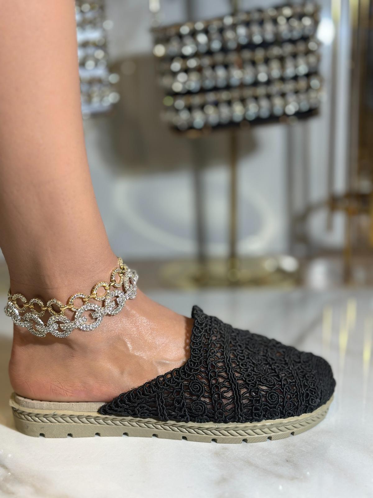 Koase Triko Terlik Siyah - KADIN AYAKKABI