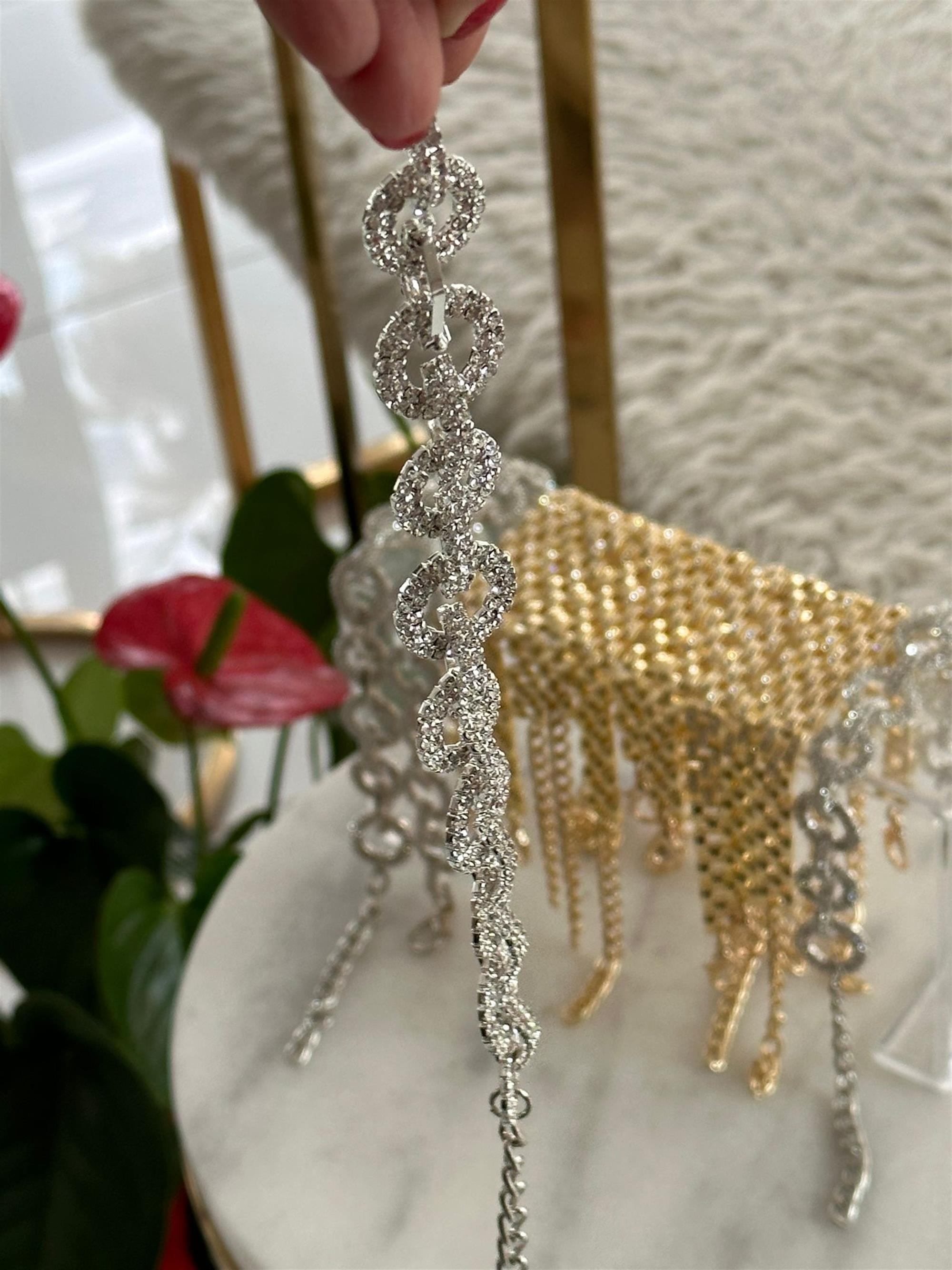 Kristal Taşlı Halhal - Ünlülerin Tercihi