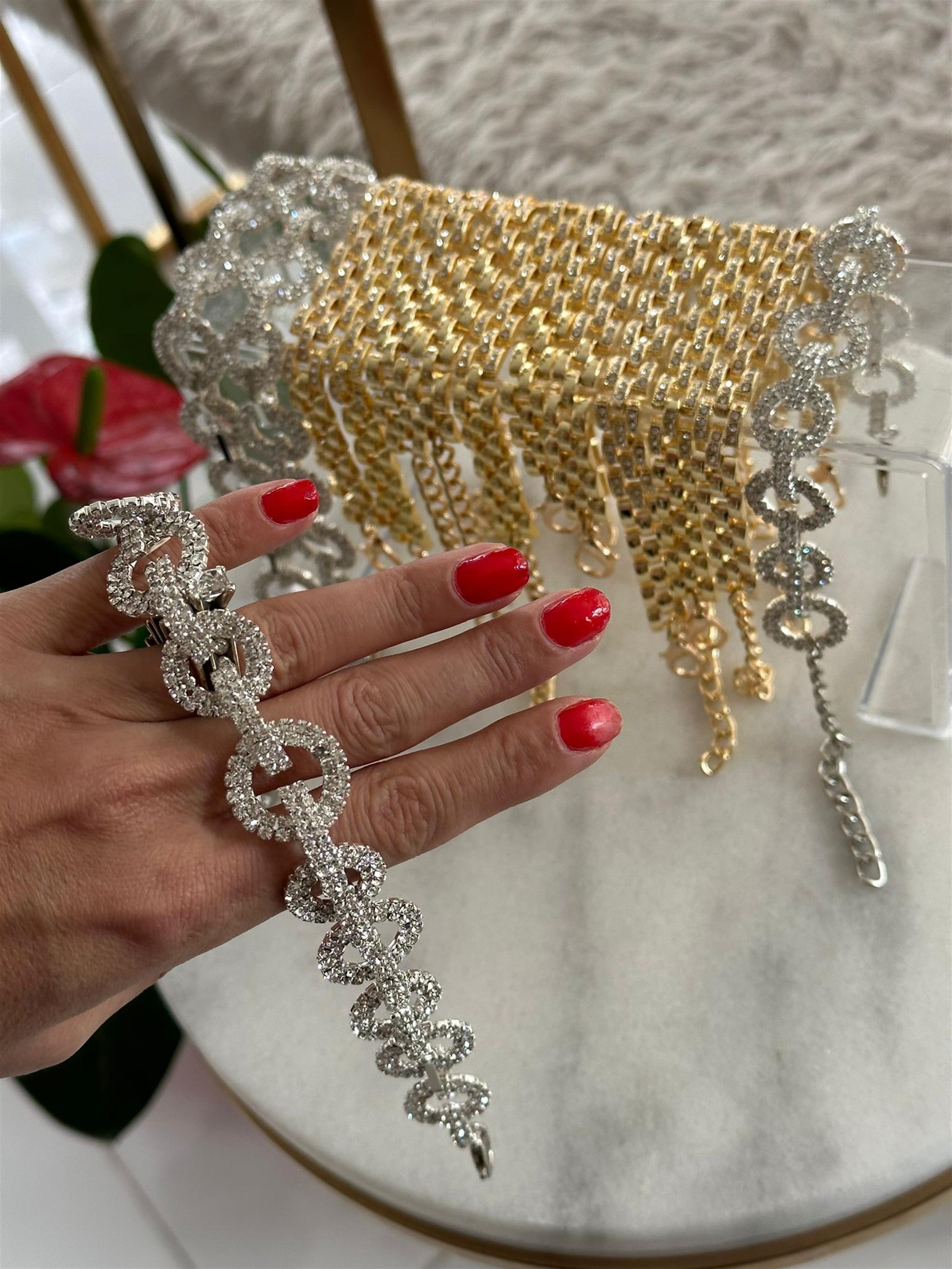 Kristal Taşlı Halhal - Ünlülerin Tercihi