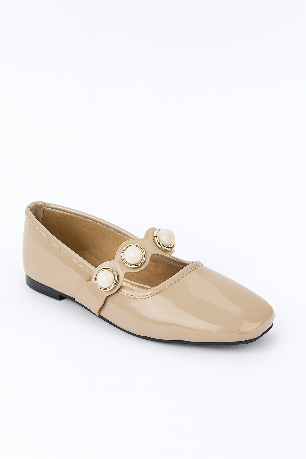 Lala İnci Rugan Babet Nude - WOMAN SHOES
