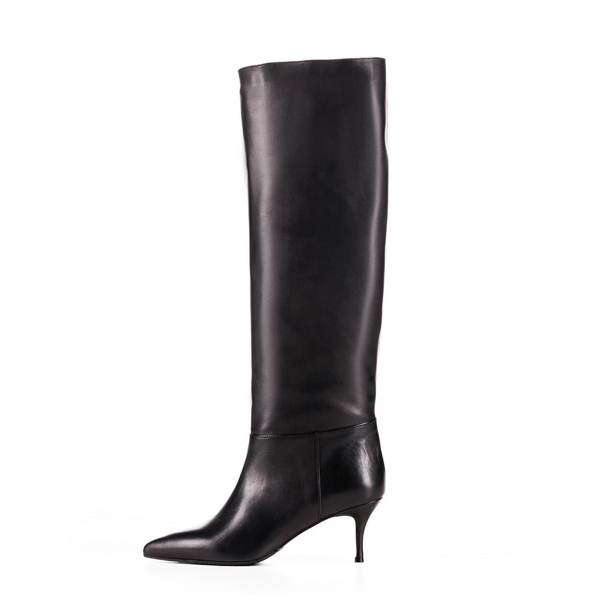 Nica Long Boot Black - Topuklu Çizme