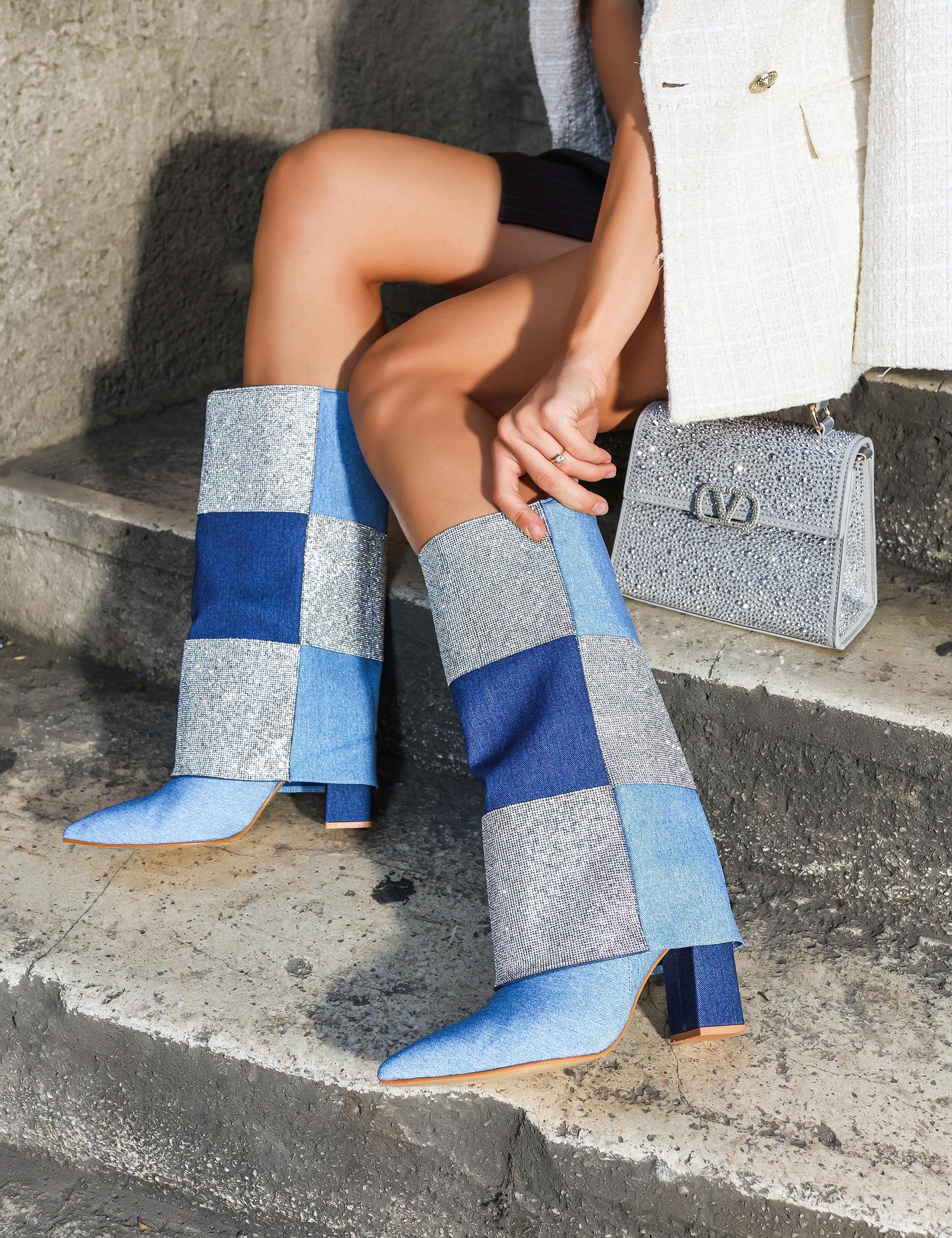 Lenora Uzun Çizme Kot Rengi - WOMAN SHOES