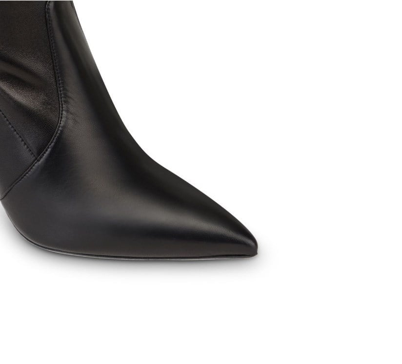 Lidya Knee-High  Long Boot Black - Topuklu Çizme