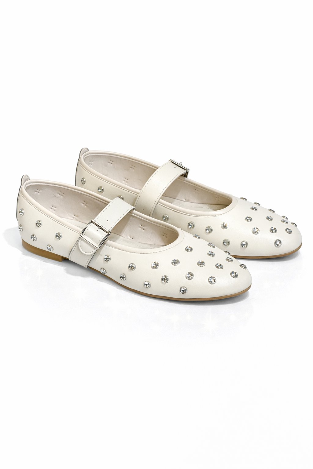 Lily Babet Beyaz - Düz Babet