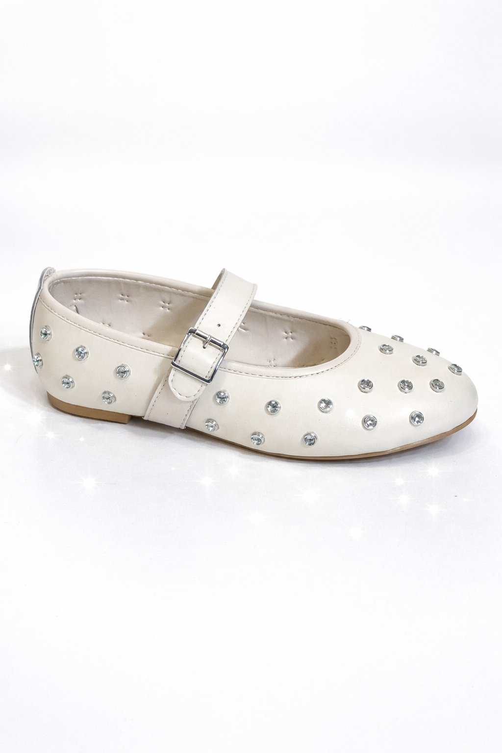 Lily Babet Beyaz - Düz Babet