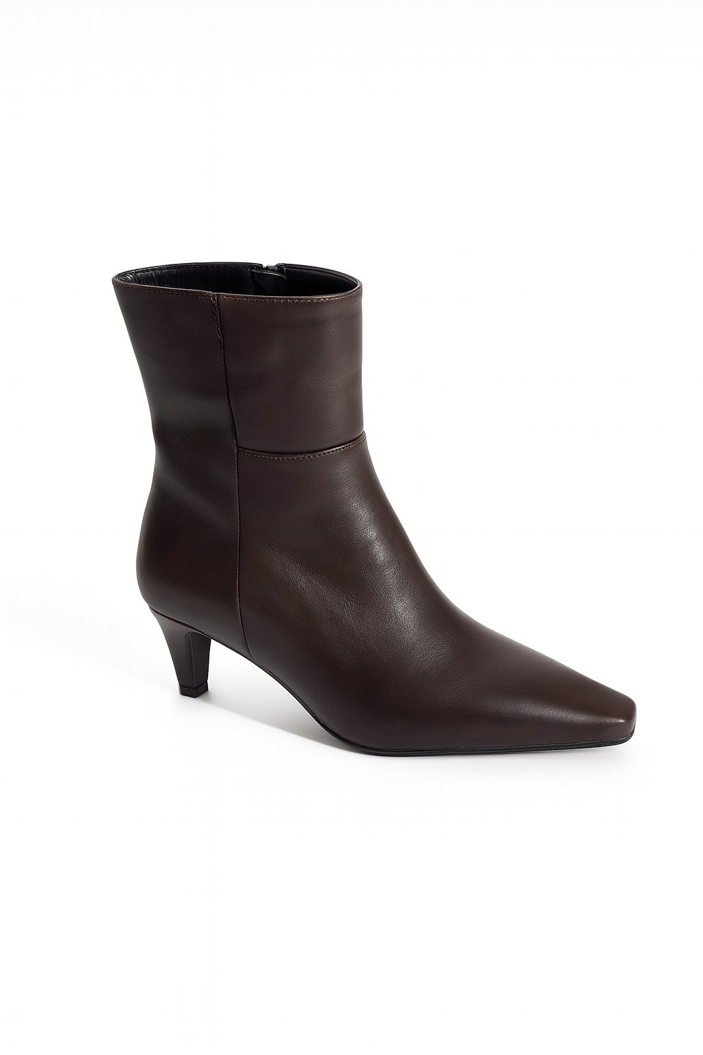 LineaSoft İnce Topuklu Bot Kahverengi - 