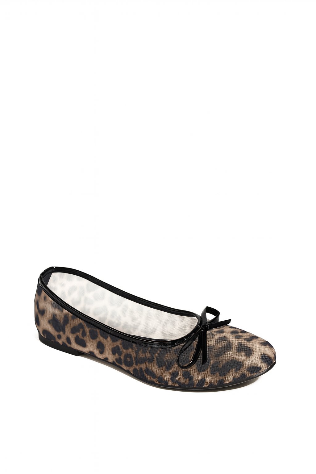 Lita Deri Babet Leopar - Düz Babet