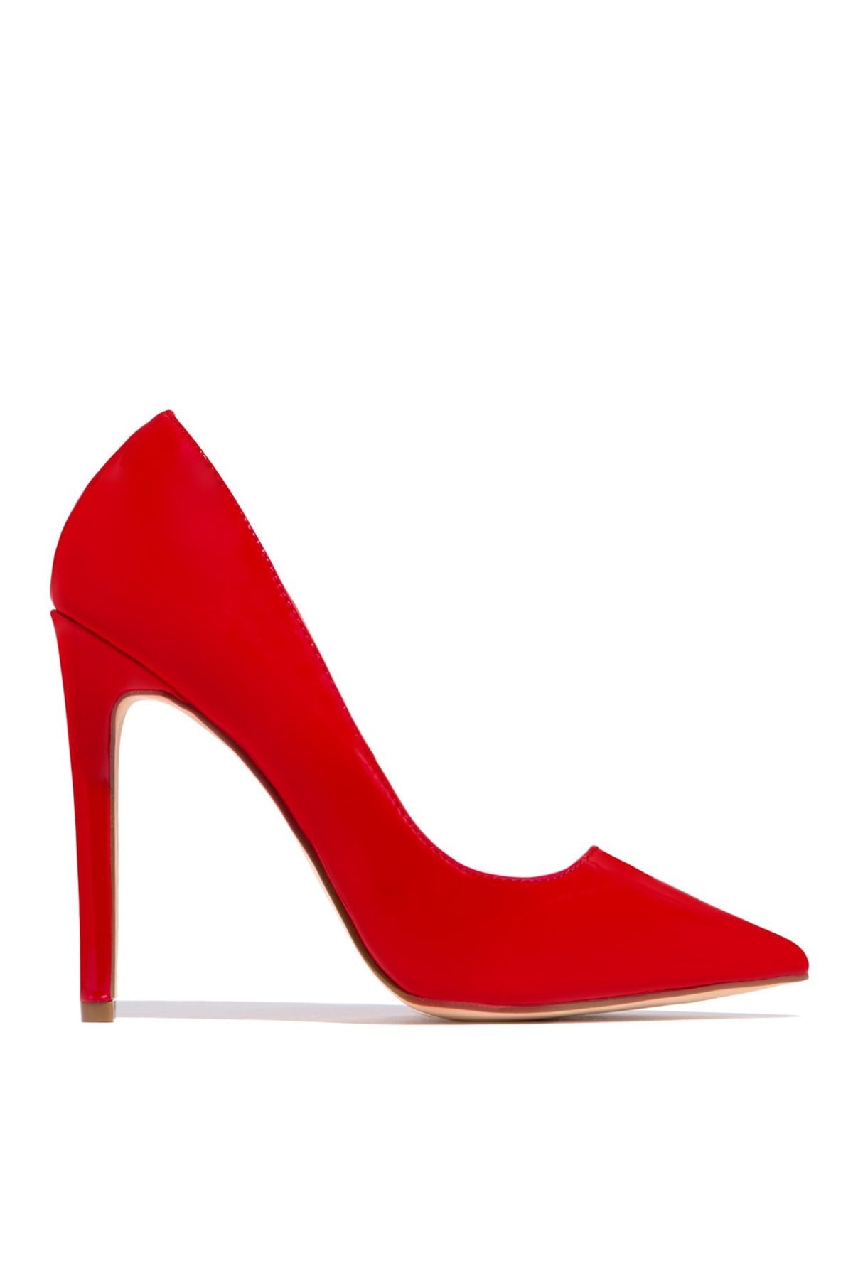 Meya Leather Stilettos Red - Coddepo Kategorisiz Silmeyin