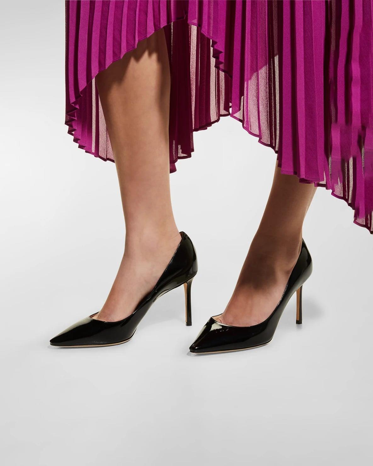 Loila Rugan Stiletto Siyah - KADIN AYAKKABI