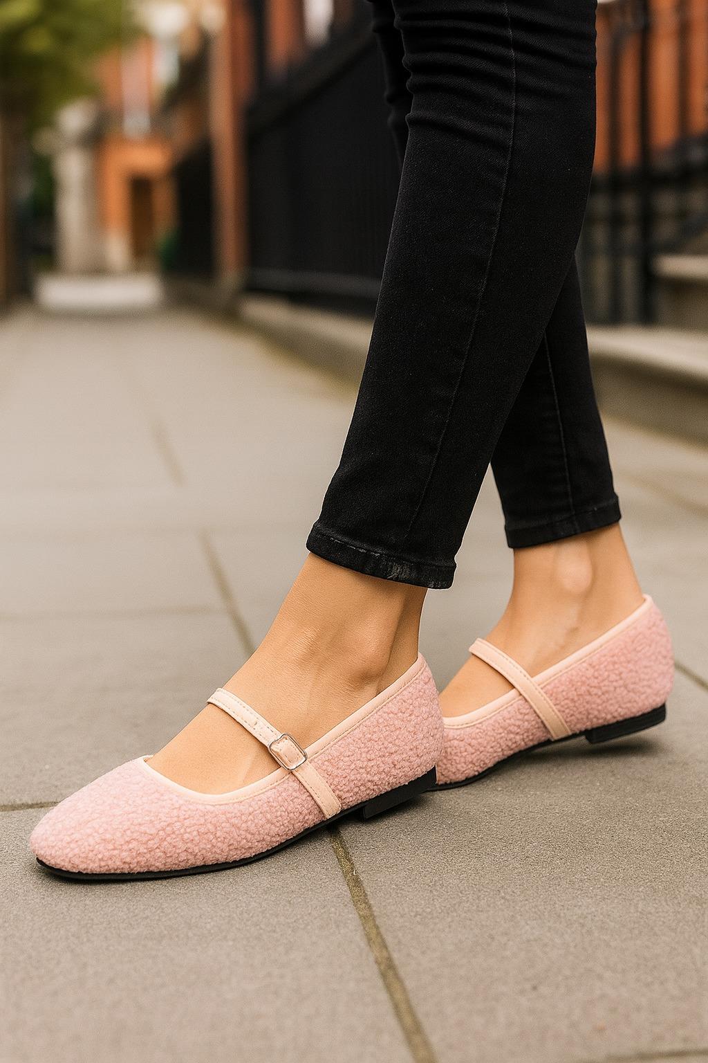 Lolia Yumuşak Tabanlı Babet Pembe - WOMAN SHOES