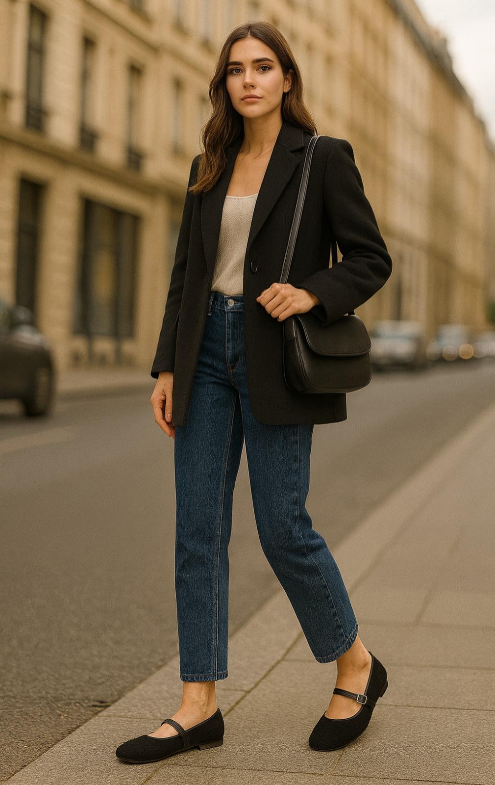 Lolia Yumuşak Tabanlı Babet Siyah - Düz Babet