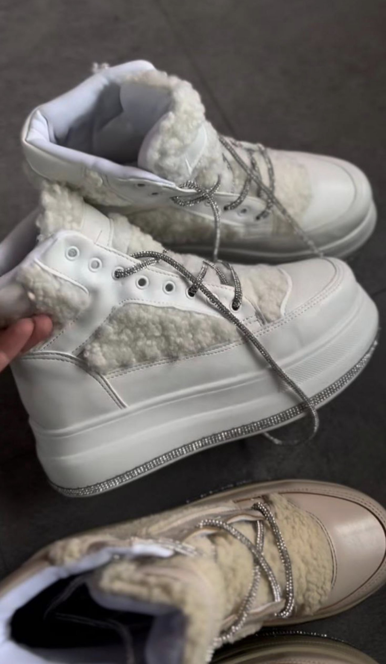 Love Kristal Bot Spor Ayakkabı Beyaz - WOMAN SHOES