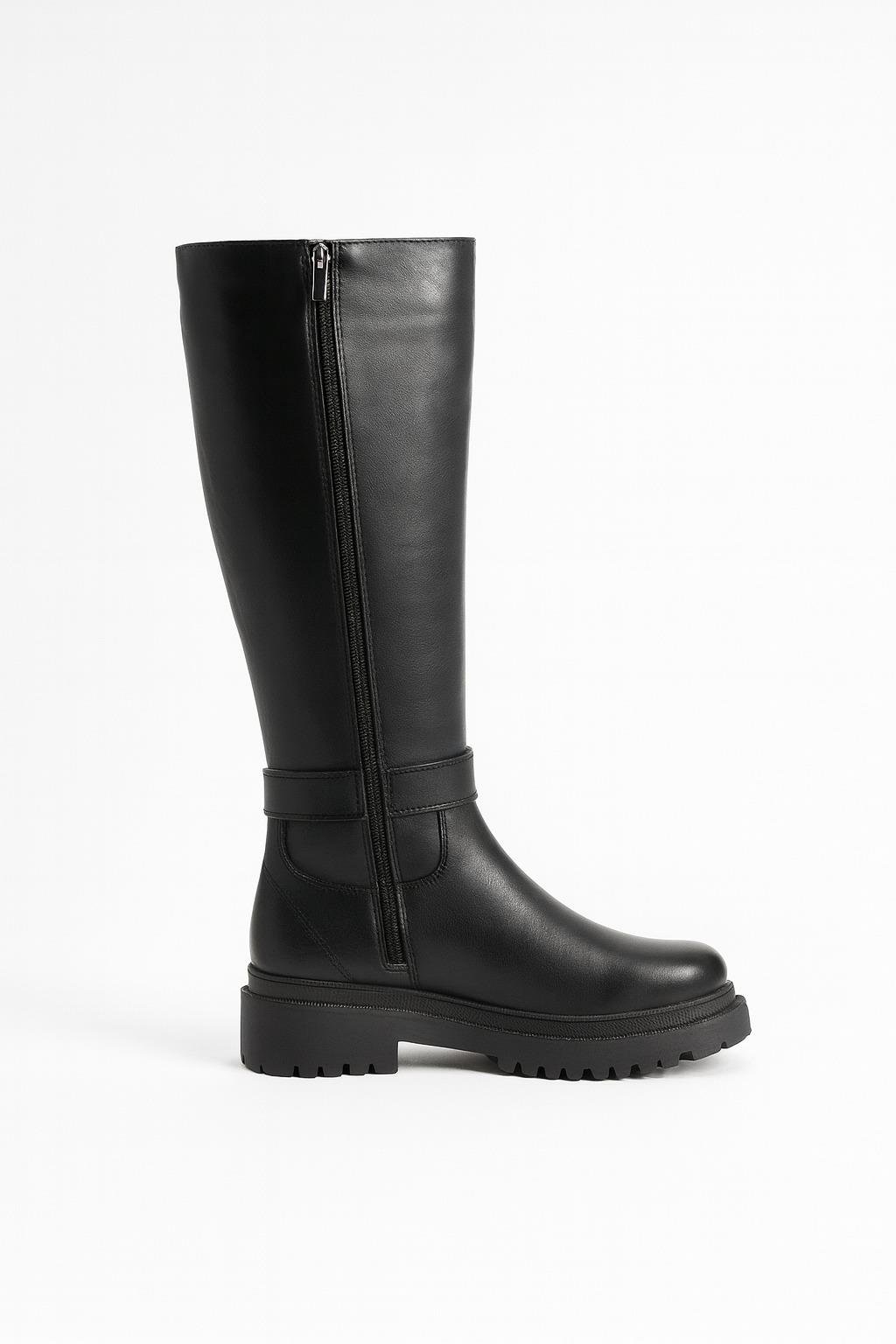 Luccy Diz Altı Uzun Çizme Siyah - WOMAN SHOES