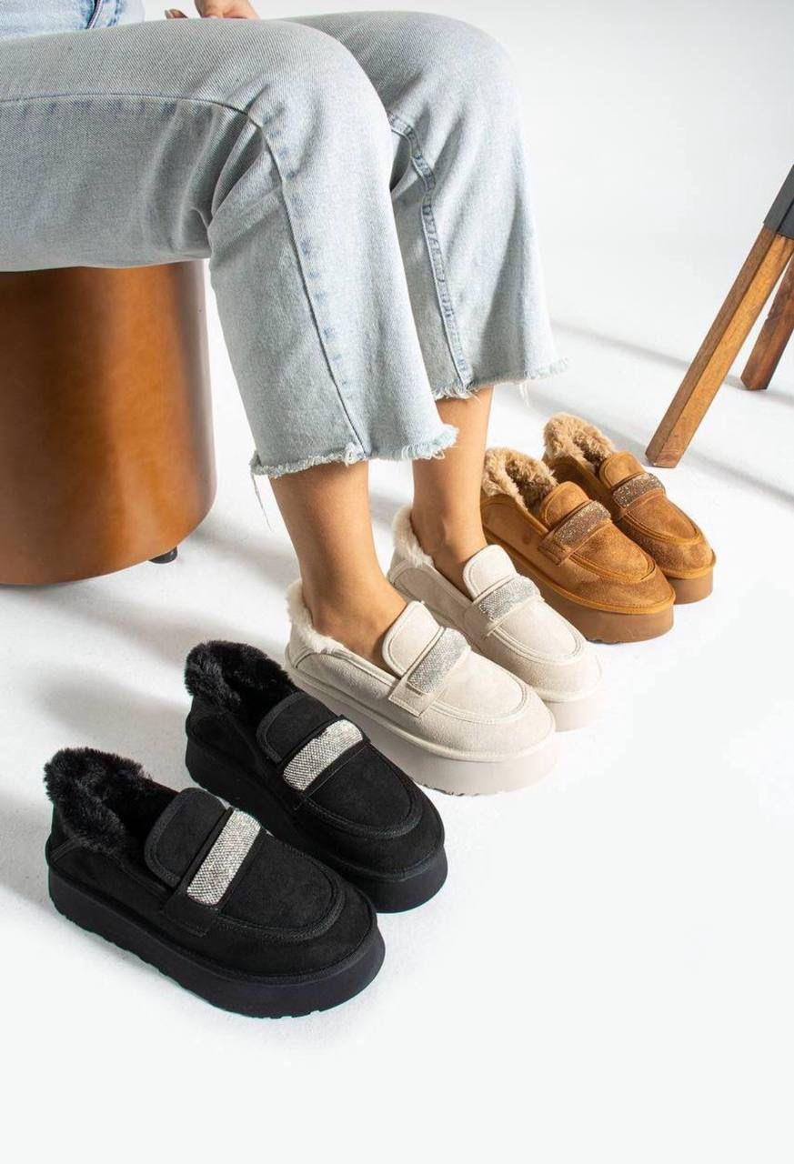 Lucina Süet Loafer Krem - KADIN AYAKKABI