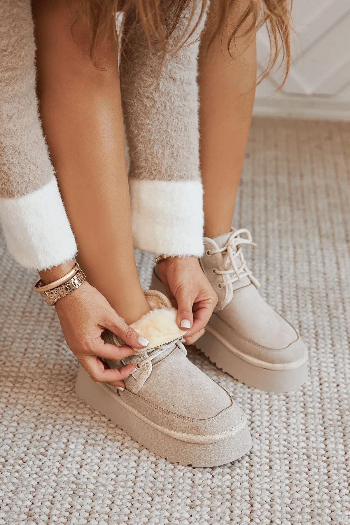 Lui Bot Bej - ANKLE BOOTS