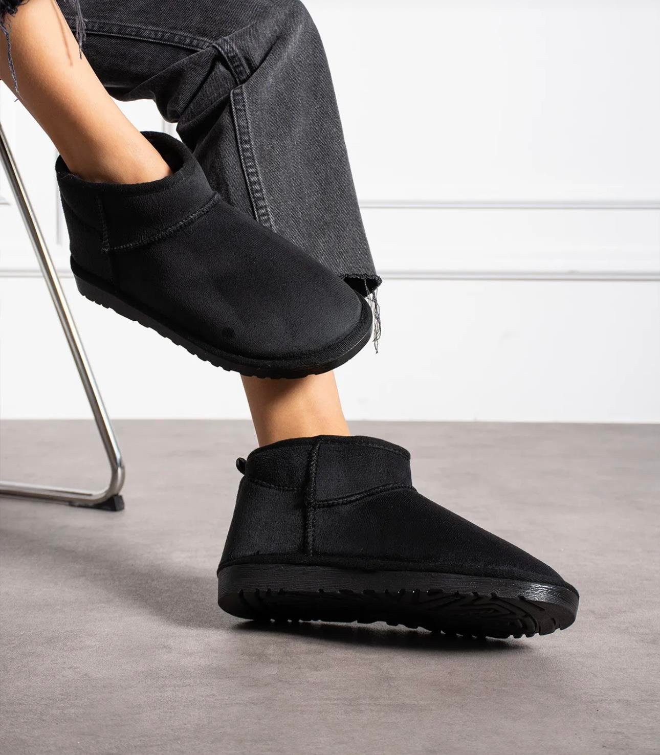 Lula Süet Bot Siyah - BOT