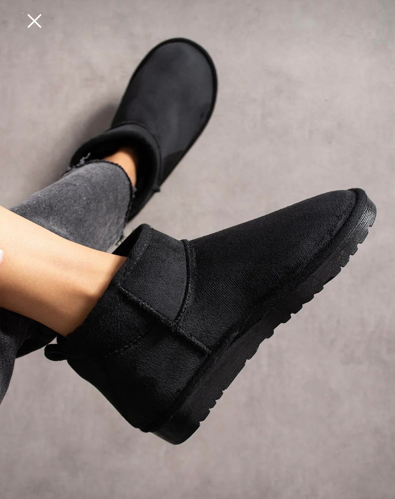 Lula Süet Bot Siyah - BOT