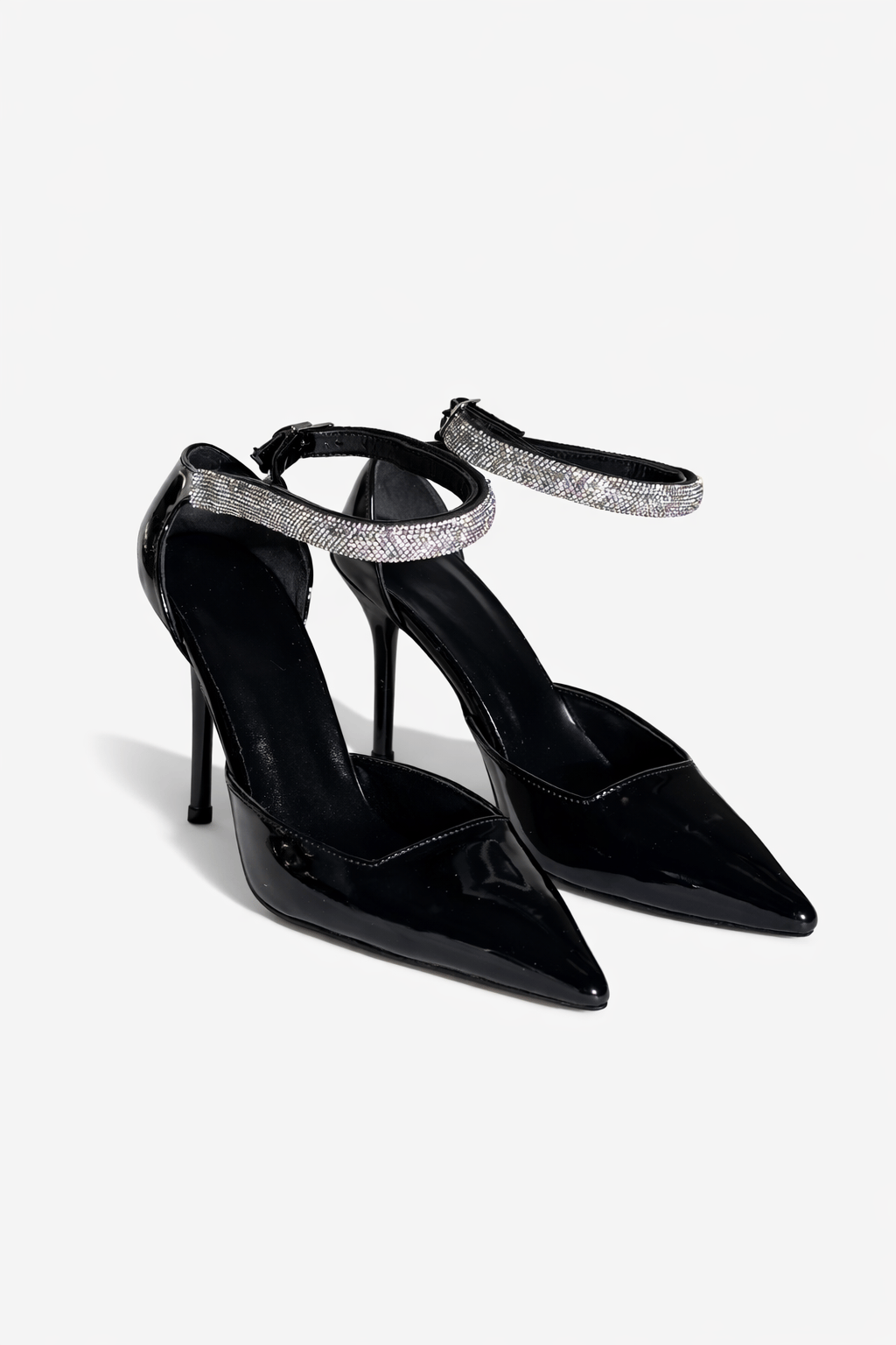 Luna Shine Taşlı Stiletto Siyah - Stiletto