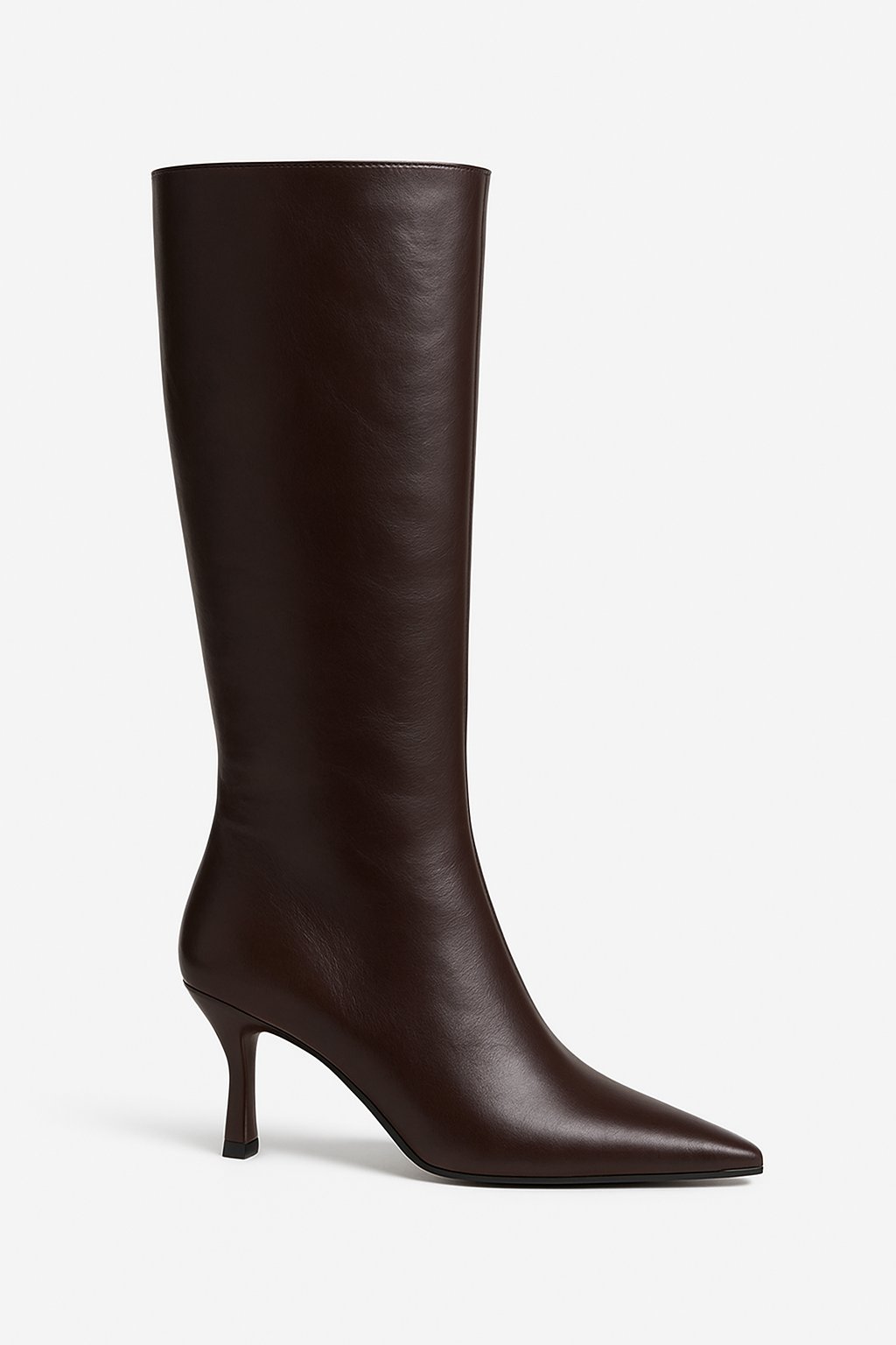 Lynx İnce Topuklu Çizme Kahverengi - Topuklu Çizme