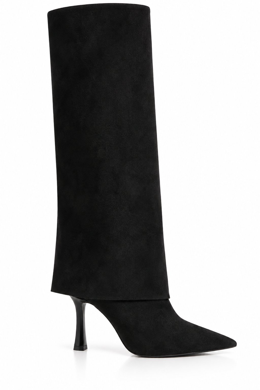 Marie Suede Long Boot Black - Topuklu Çizme