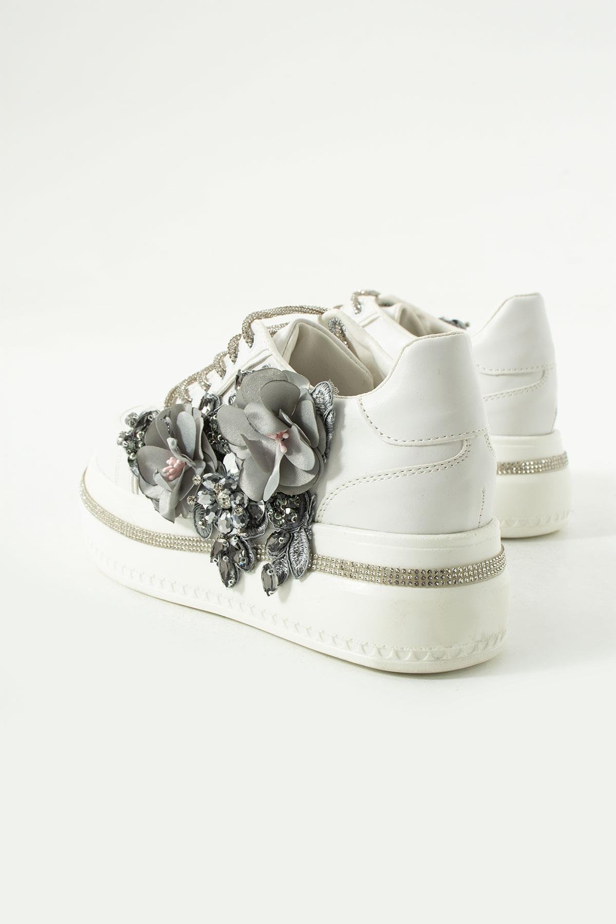 Marre Özel Tasarım Spor Ayakkabı Beyaz - Sneaker