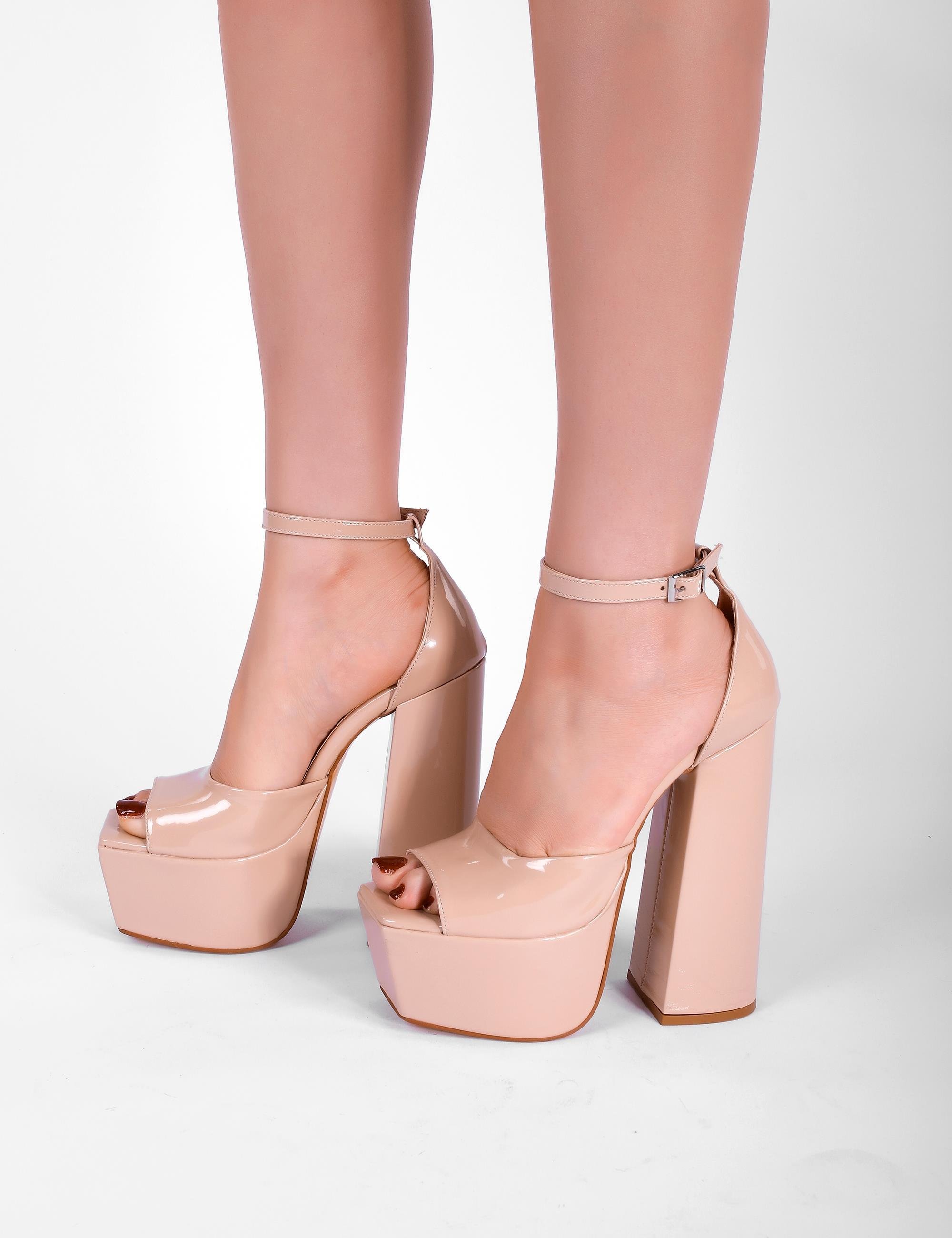 Mayana Platform Heels Nude - WOMAN SHOES