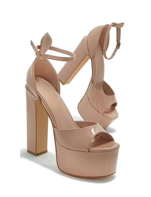 Mayana Platform Heels Nude - WOMAN SHOES