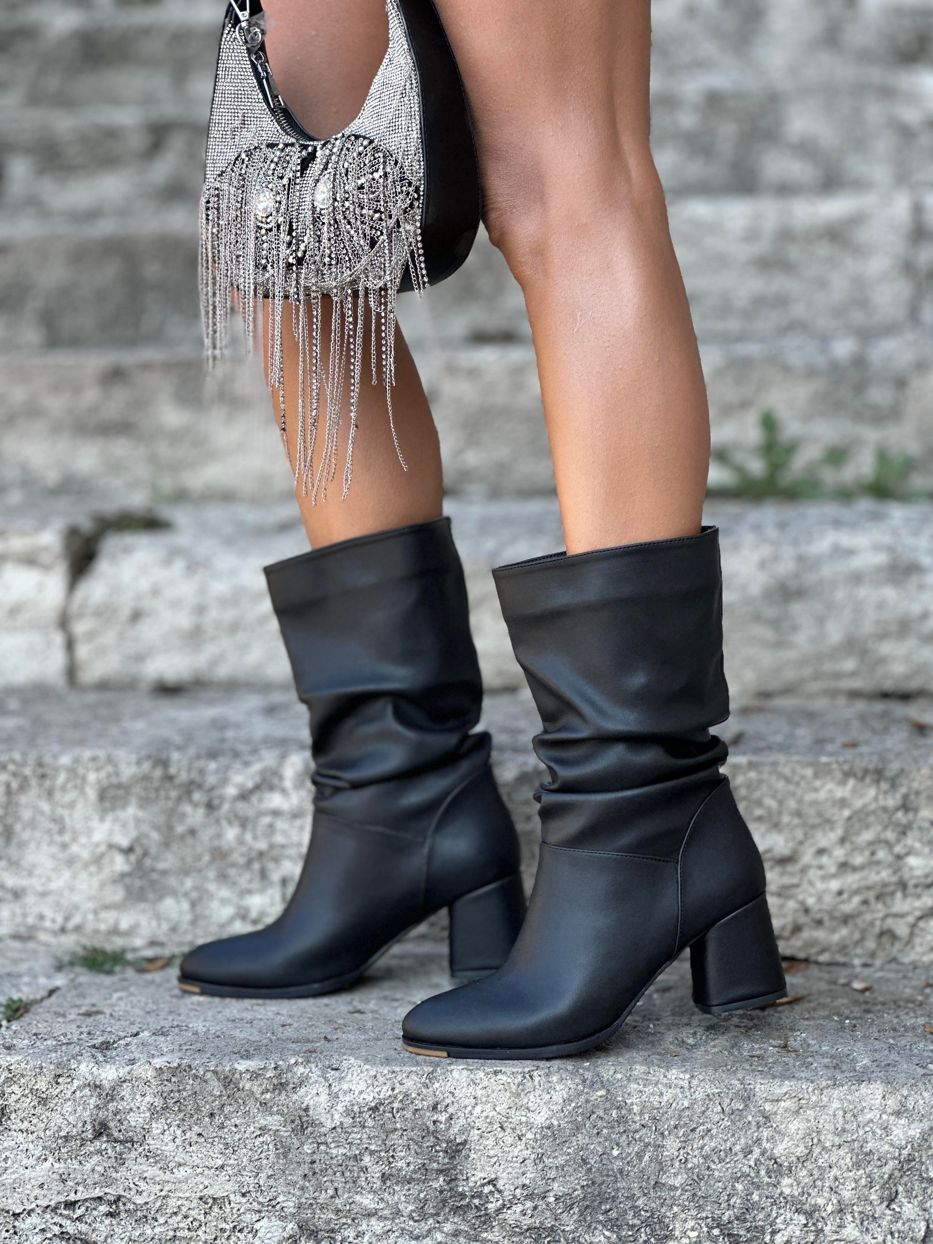 Mayra Bot Siyah - ANKLE BOOTS