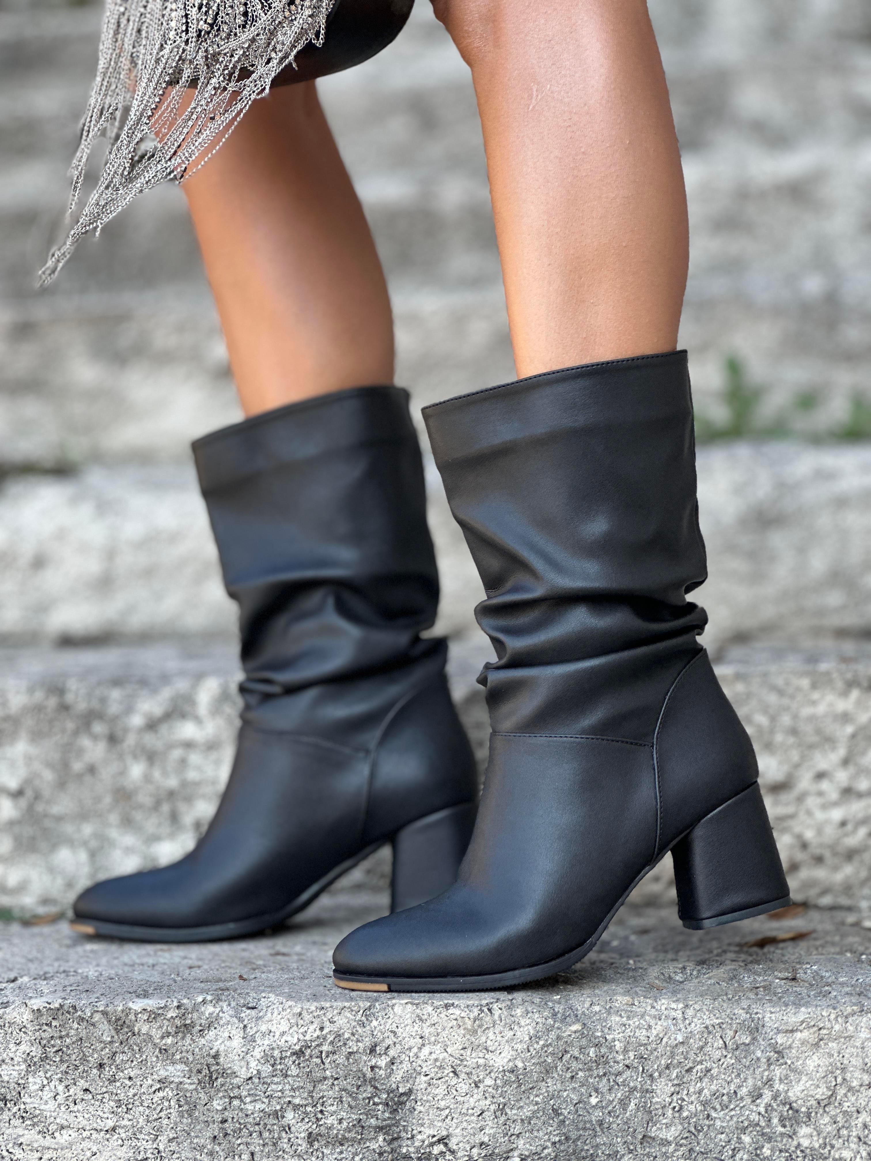 Mayra Bot Siyah - ANKLE BOOTS