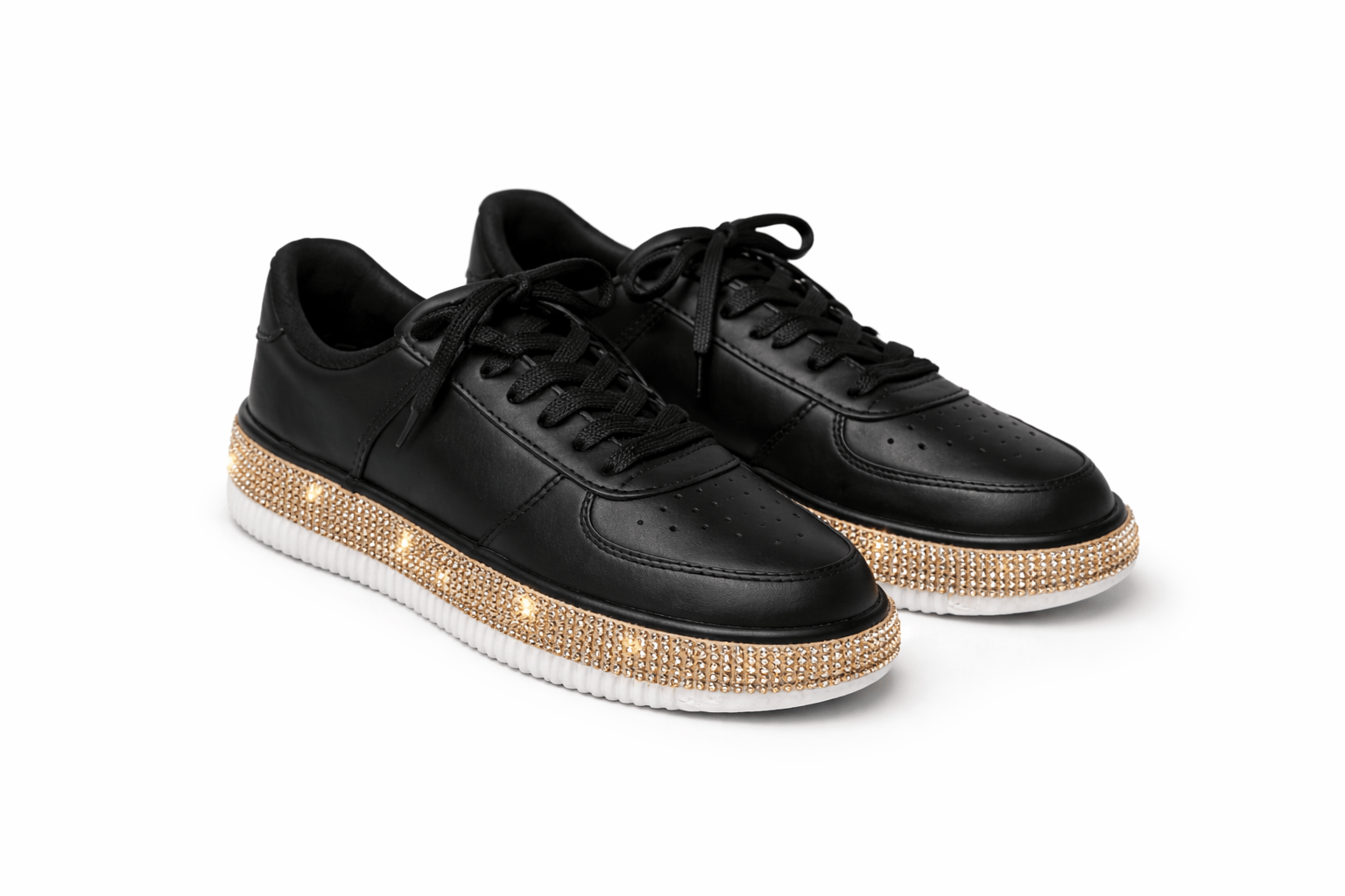 Mea Taşlı Spor Ayakkabı Siyah - 