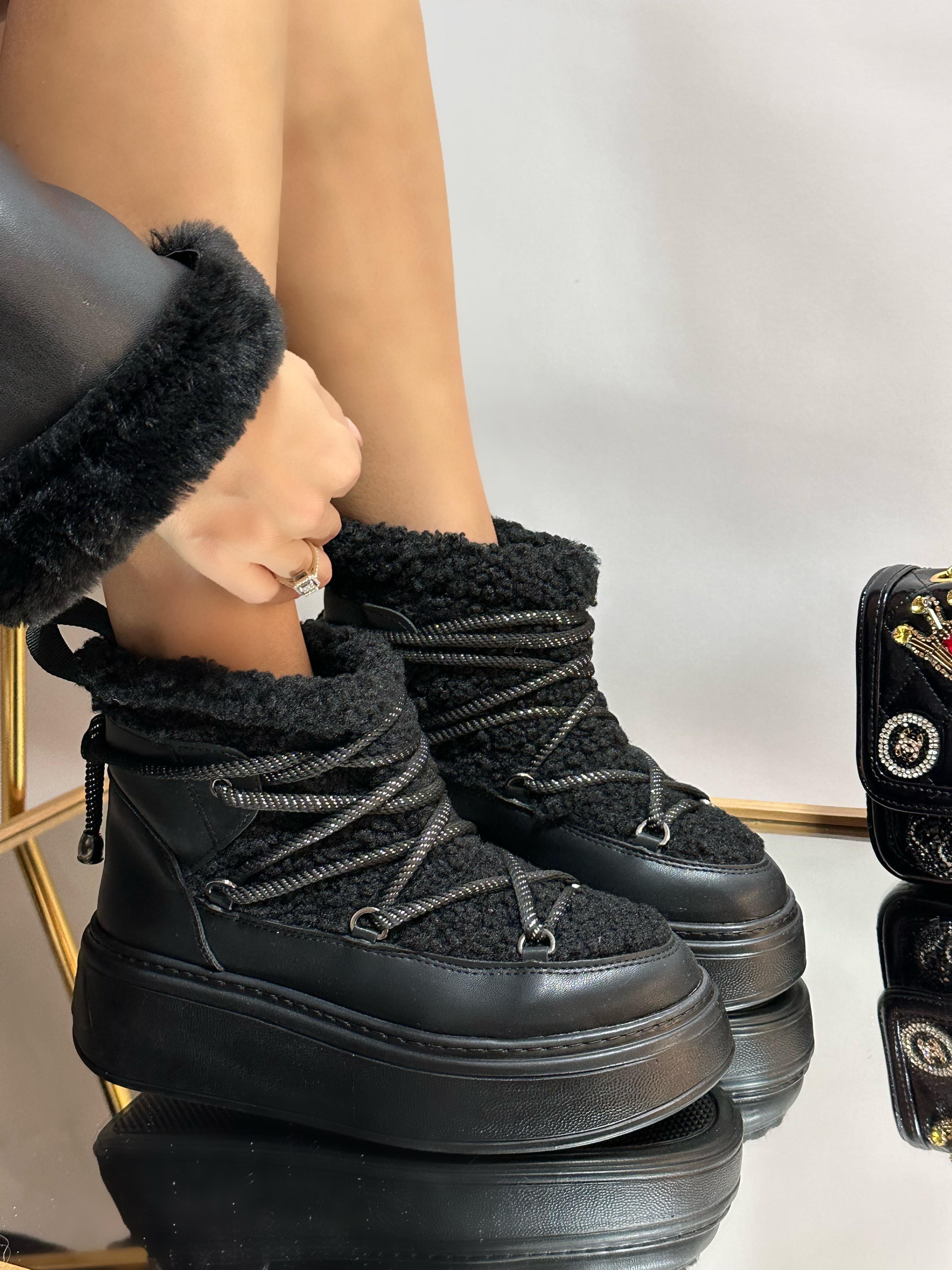 Melly Bot Siyah - WOMAN SHOES