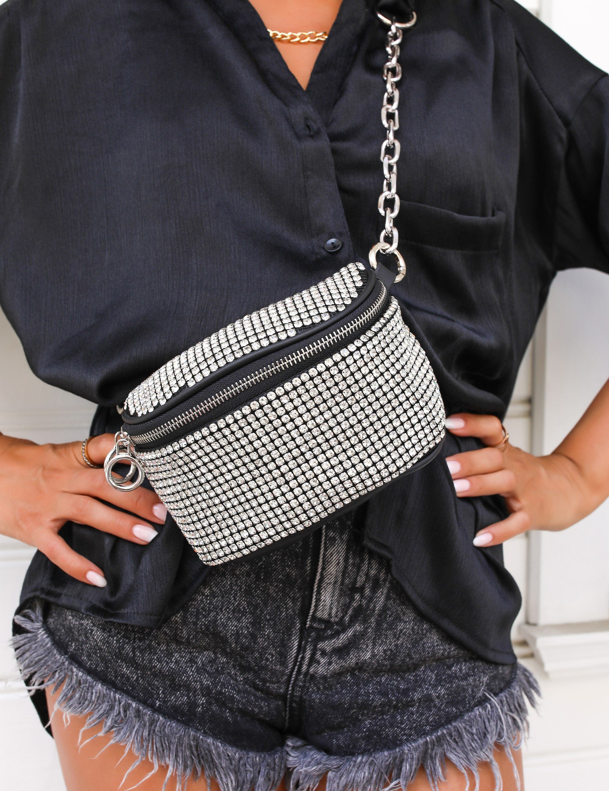 Mina Kristal Taşlı Çanya - Bags