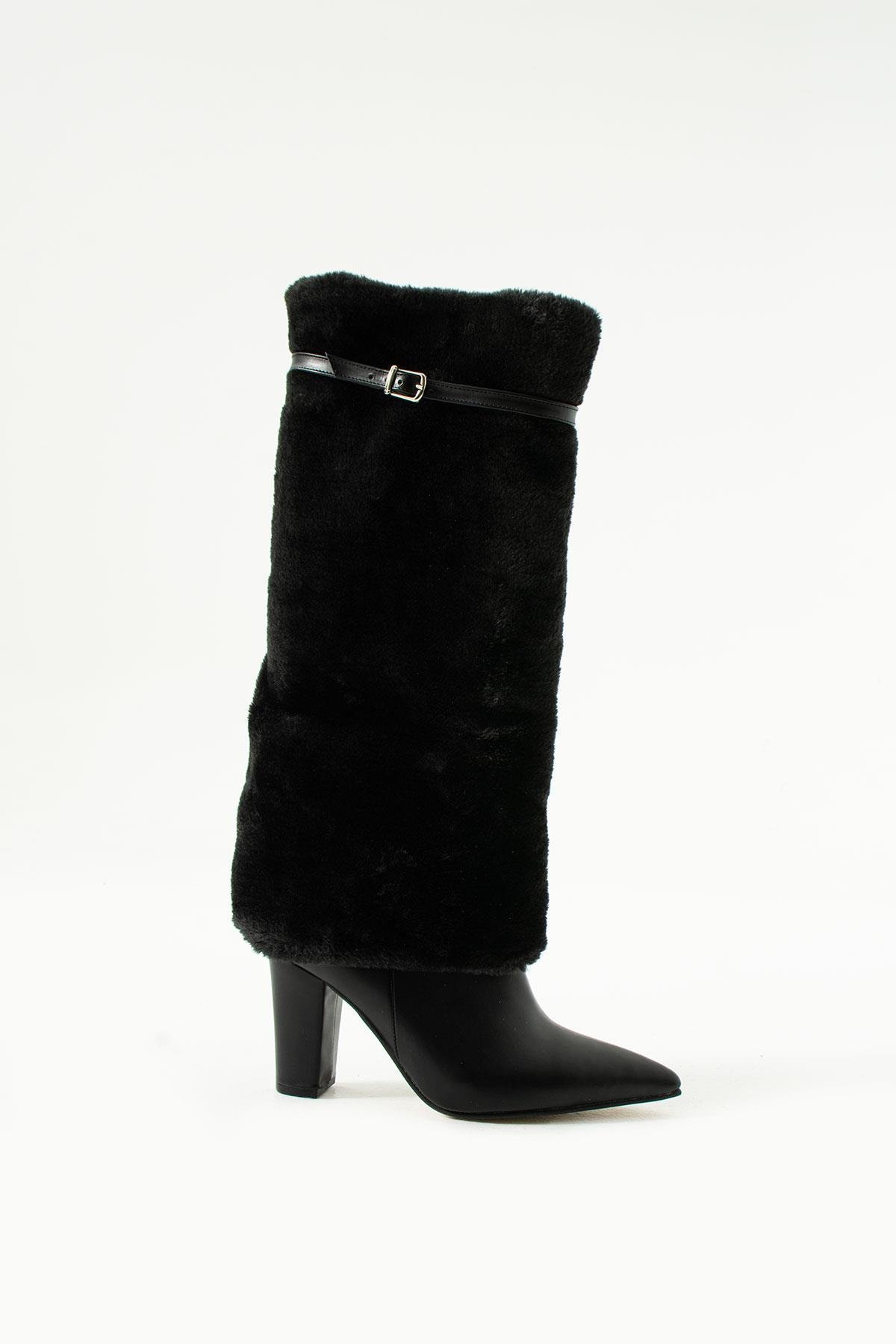 Mints Çizme Siyah - LONG BOOTS