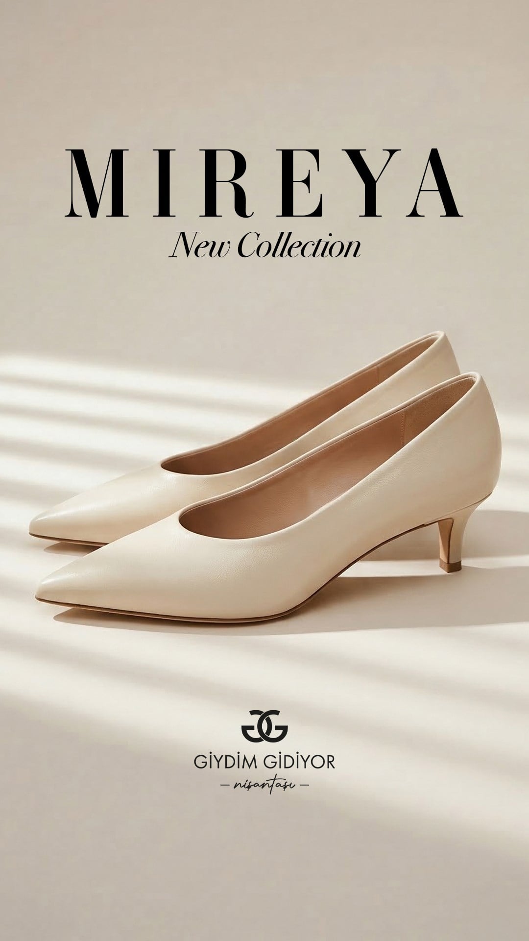 Mireya Stiletto Krem - Stiletto