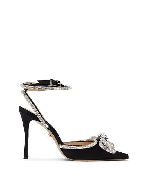 Moche Kristal Taşlı Stiletto Siyah - Stiletto