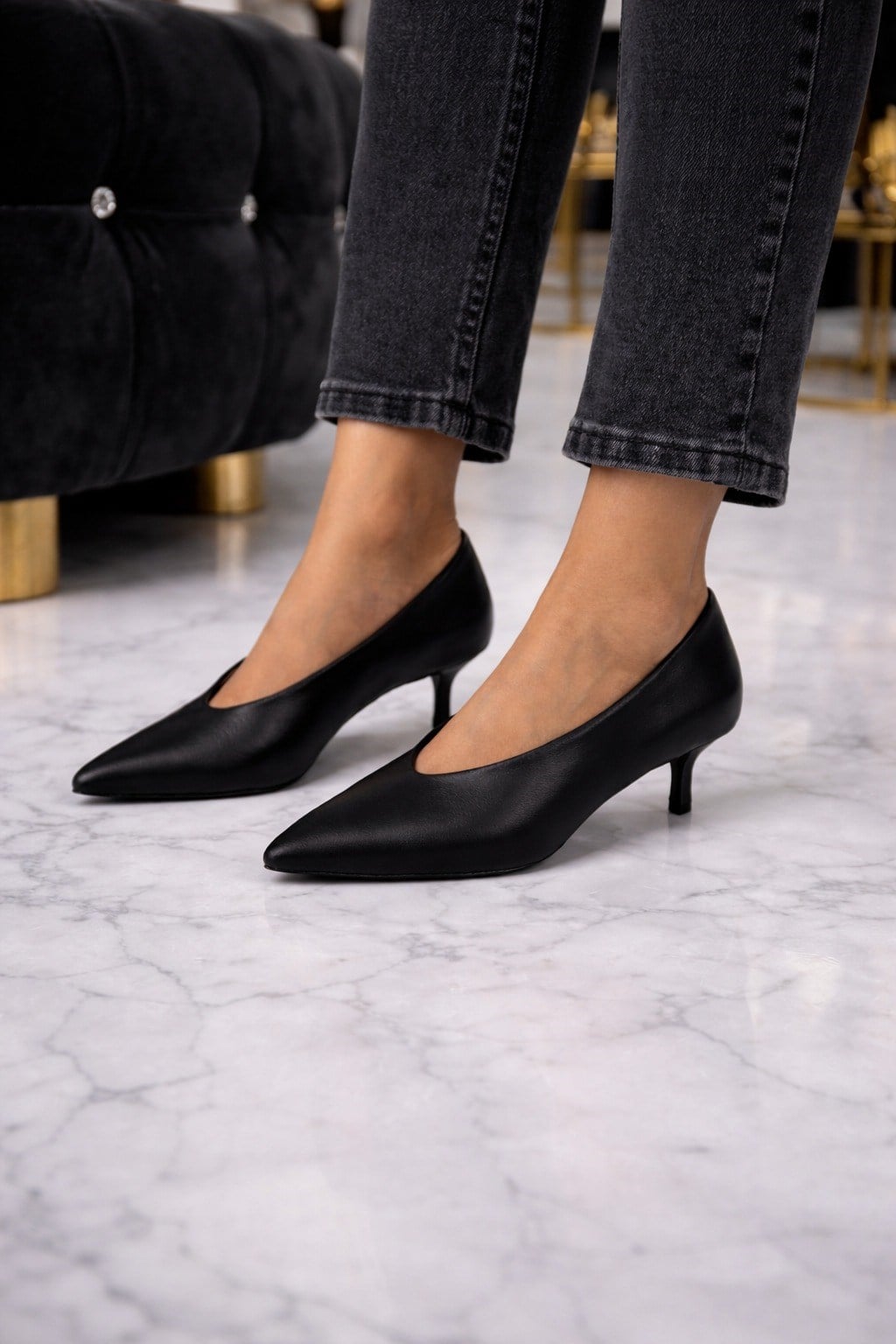 Monaco Stiletto Siyah - Stiletto