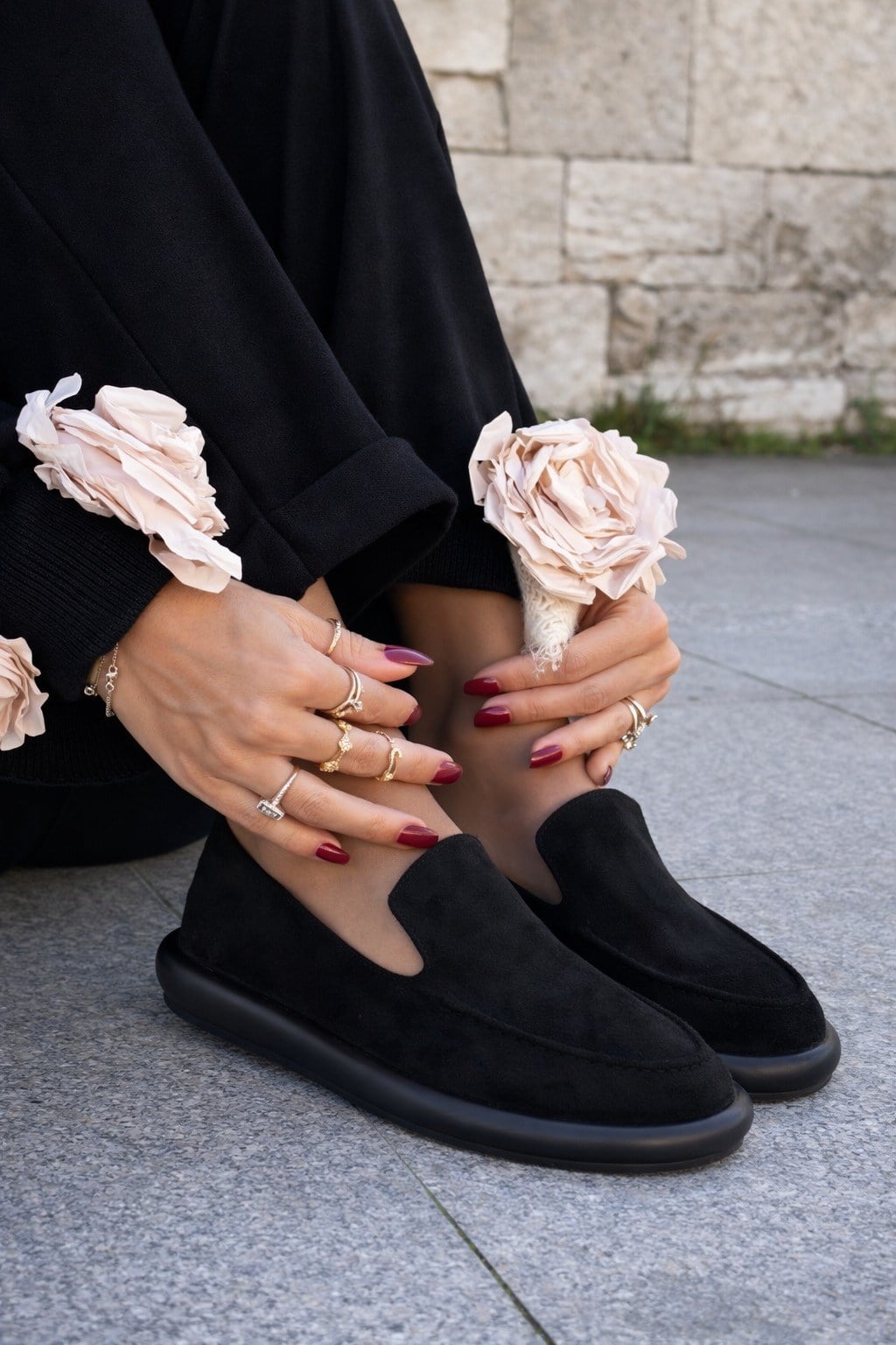 Monako Soft Süet Loafer Siyah - Loafer